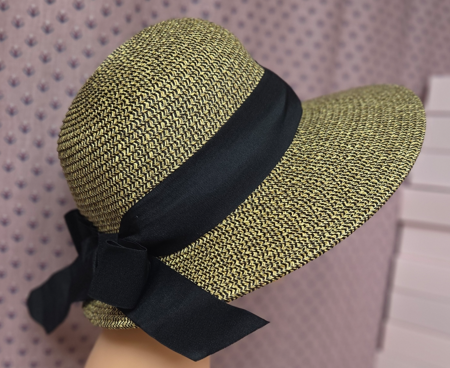 Clara Wide Brim Hat with Ribbon