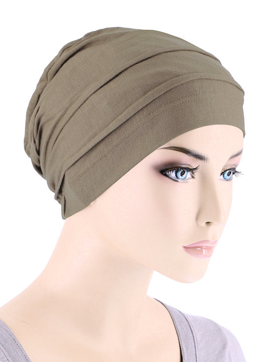 Turban Plus Bamboo Pleated Cap