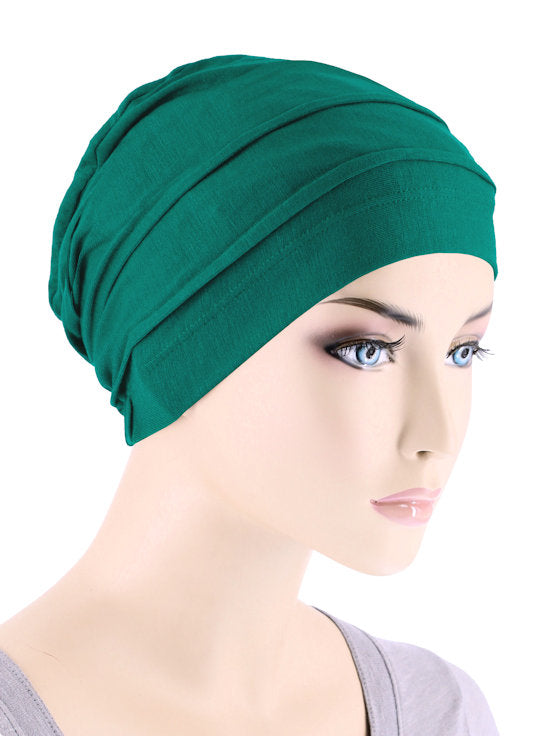 Turban Plus Bamboo Pleated Cap