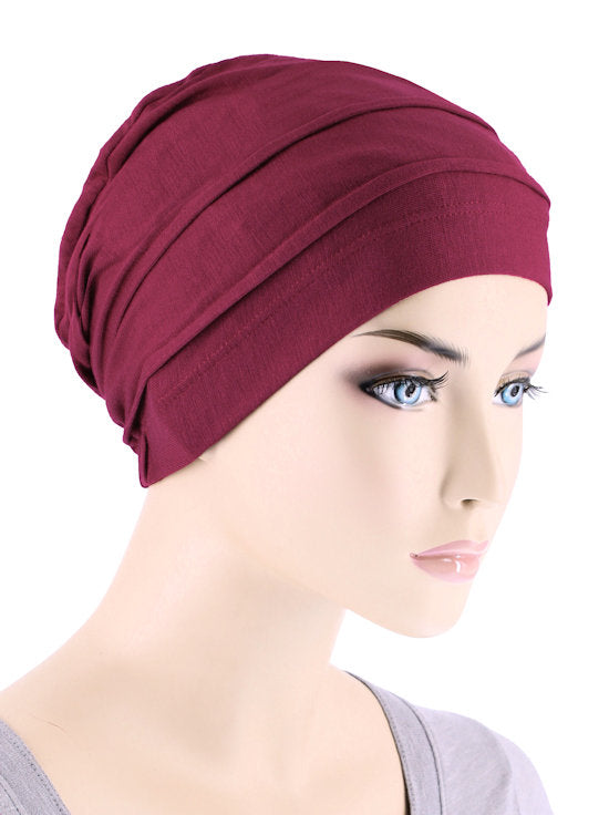 Turban Plus Bamboo Pleated Cap