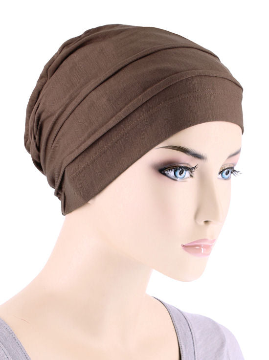 Turban Plus Bamboo Pleated Cap