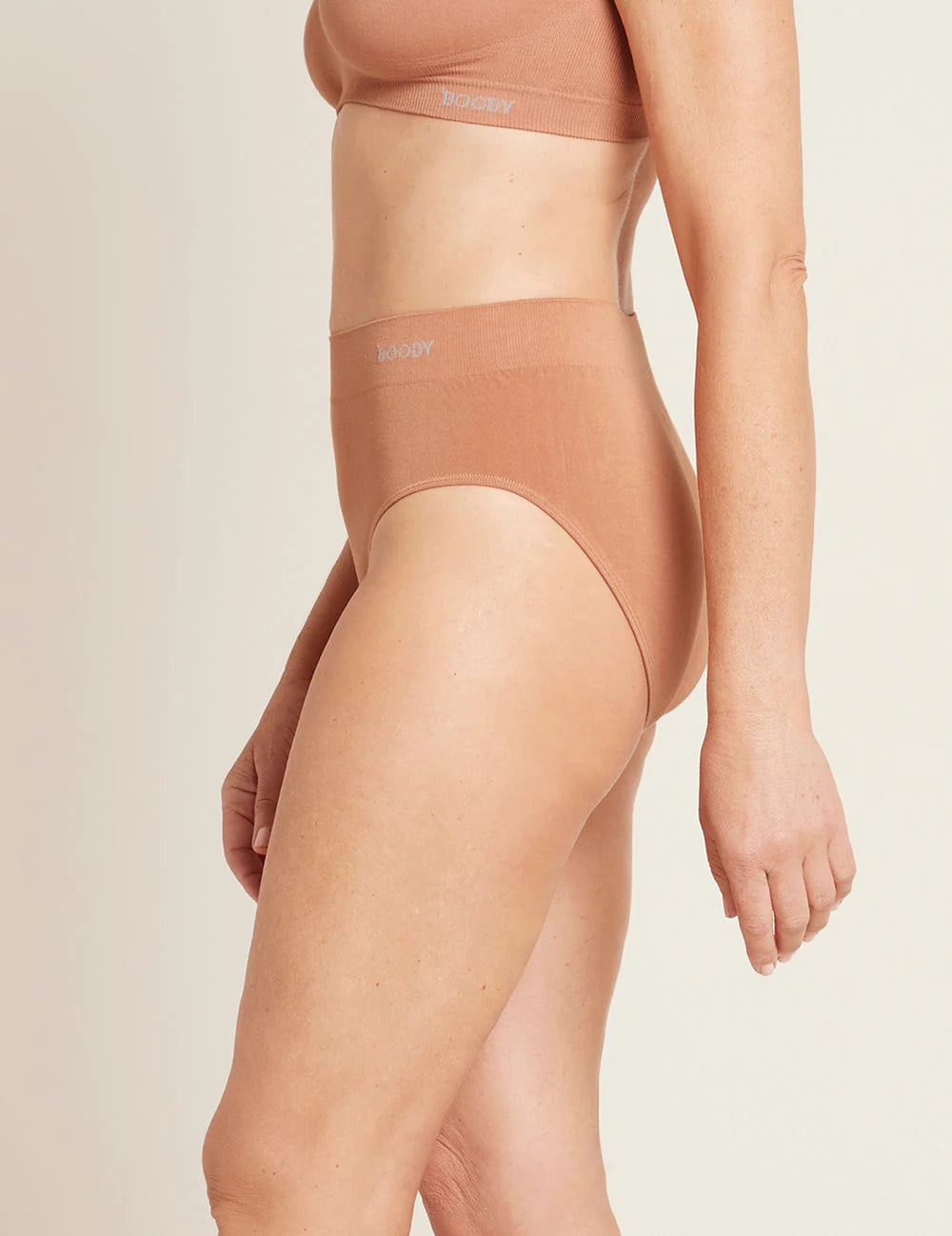 Boody Womens Full Brief in Nude 2 side view