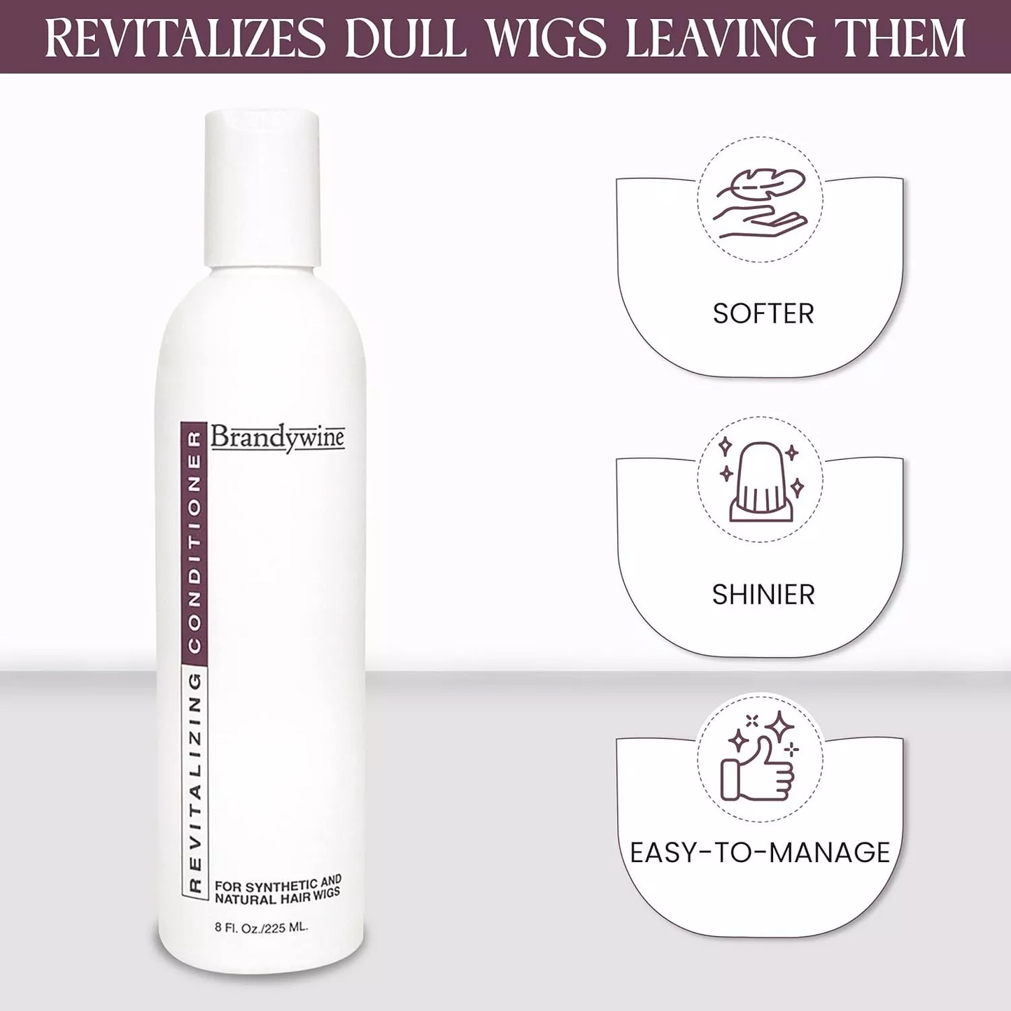 Brandywine Revitalizing Conditioner, for Synthetic & Natural Hair Wigs 16 oz.