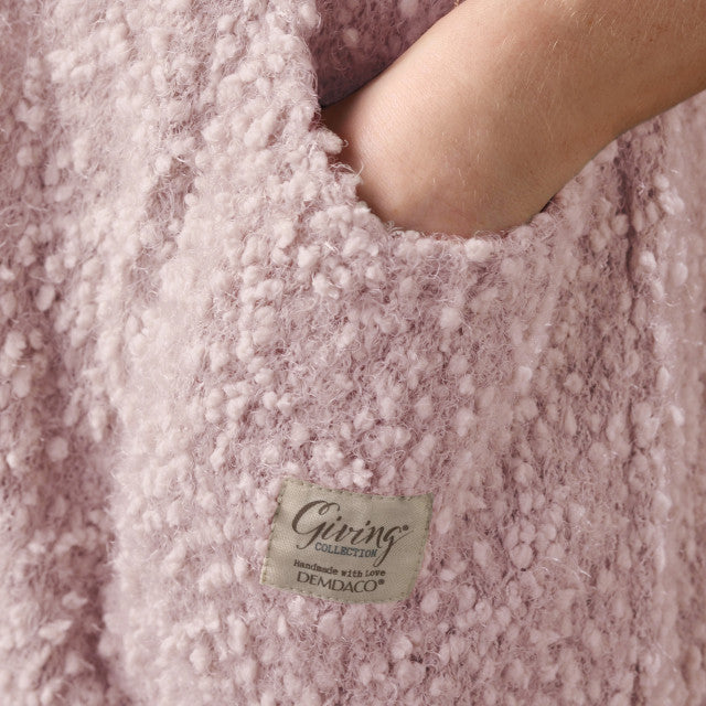 Demdaco Pink Giving Shawl-Giving Collection pocket