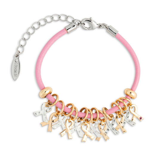 Demdaco Pink Ribbon Charm Bracelet