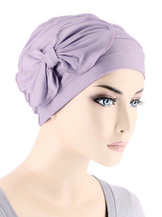 Turban Plus Pleated Bamboo Bow Cap