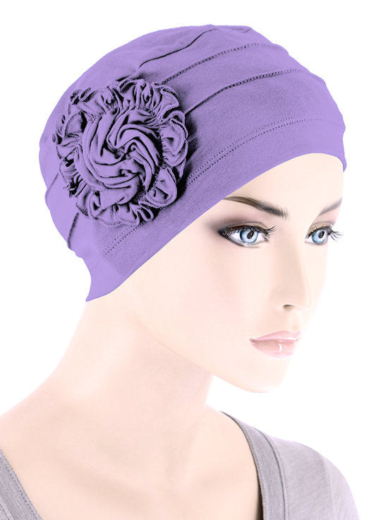 Turban Plus Bamboo Pleated Sunflower Cap