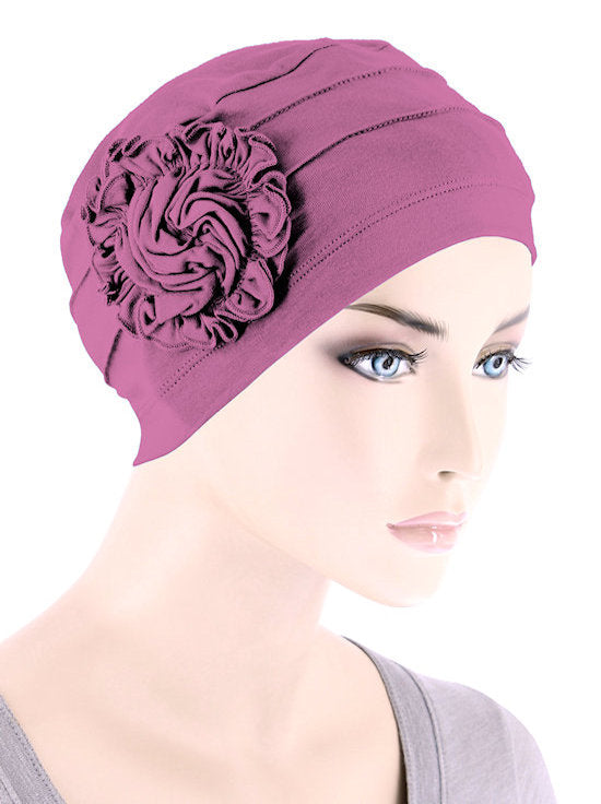 Turban Plus Bamboo Pleated Sunflower Cap