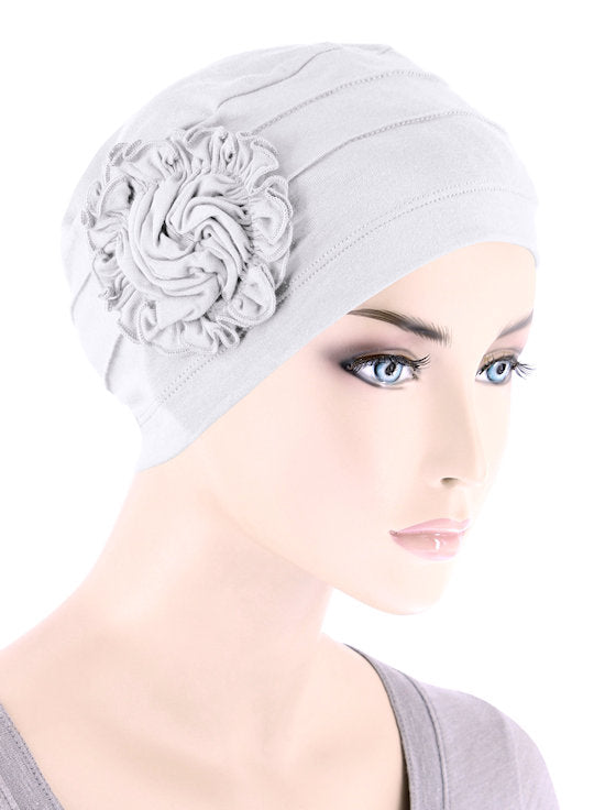 Turban Plus Bamboo Pleated Sunflower Cap