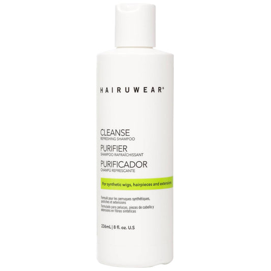 HairUWear "Cleanse" Refreshing Shampoo Wash, for Synthetic Wigs, Hairpieces and Extensions 8 oz.