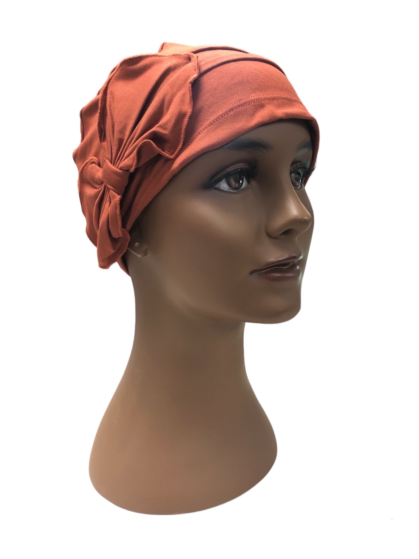 Turban Plus Pleated Bamboo Bow Cap