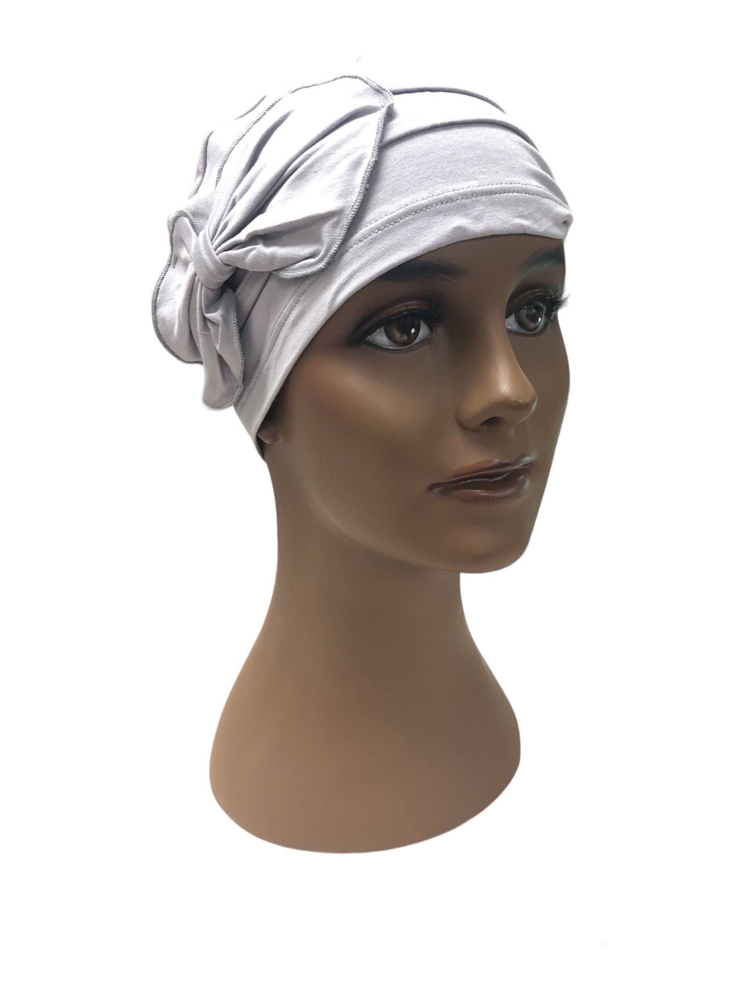 Turban Plus Pleated Bamboo Bow Cap