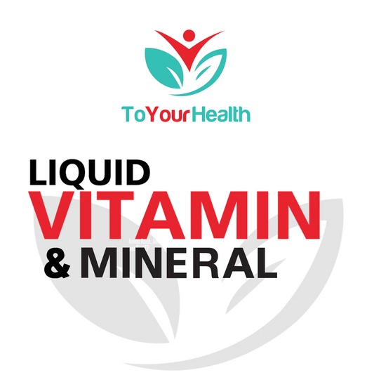 To Your Health Liquid Vitamin and Mineral Badge