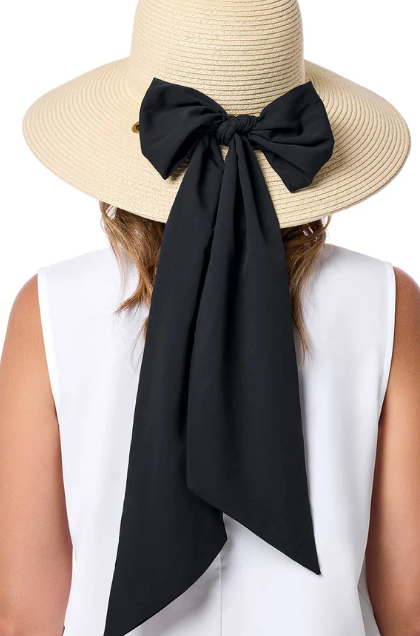 Women's Stella Fashion Hat with Black & White Scarves