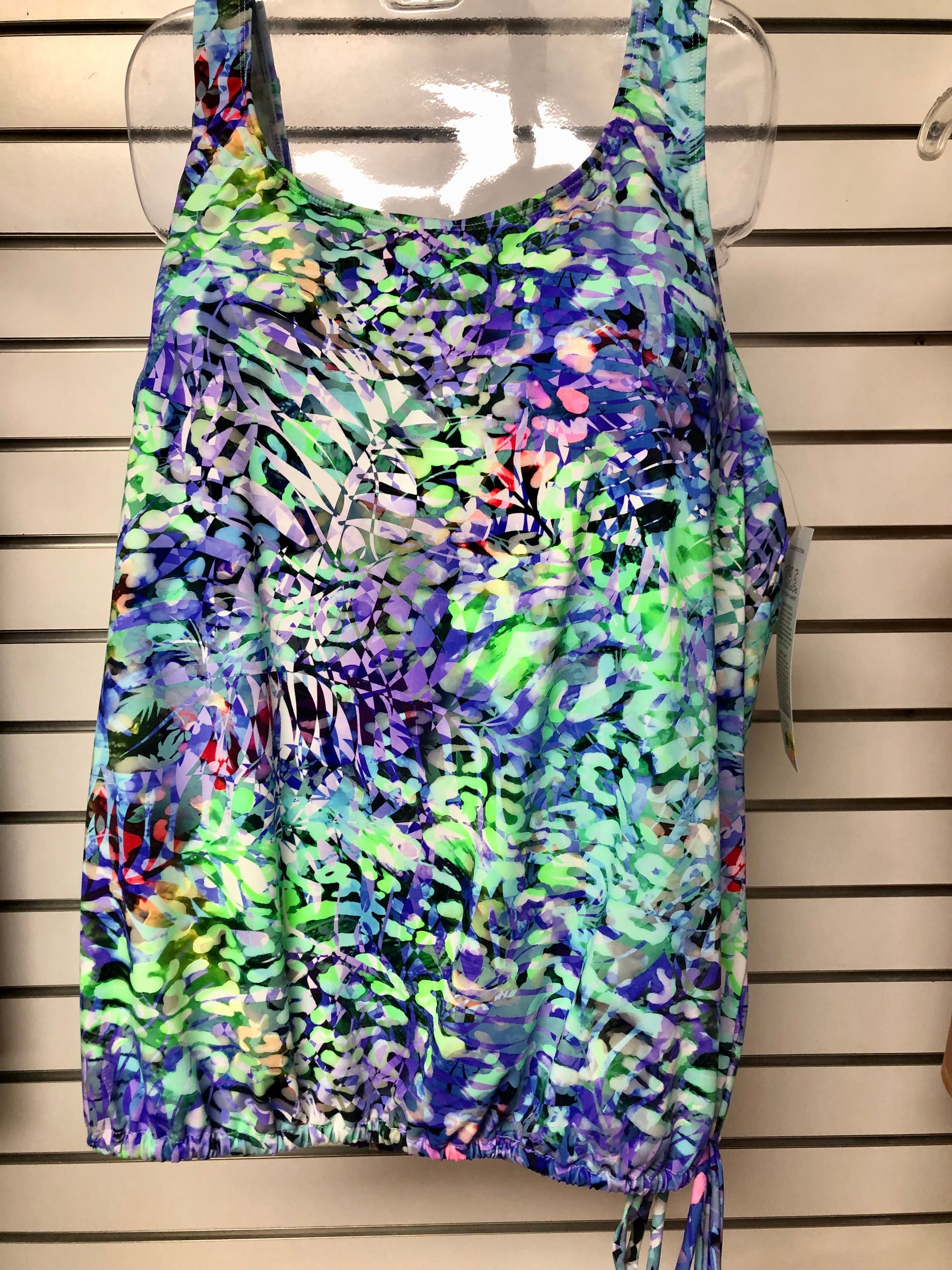 T.H.E. 16-80-756 Tank Strap Blouson Mastectomy Swim Top 25% off