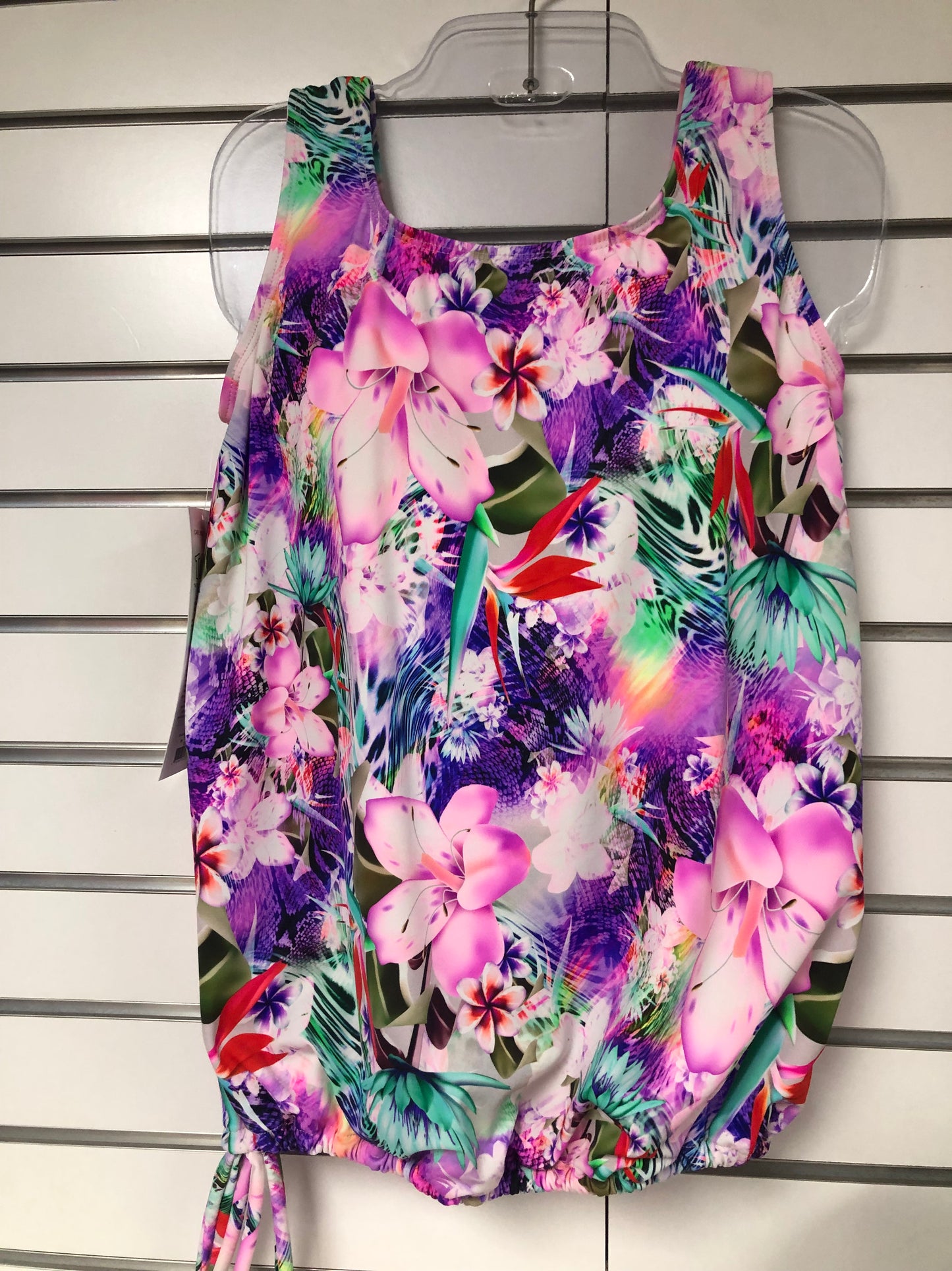 T.H.E. 59-00 High Neck TANKINI MASTECTOMY TOP | Your Encore Life 50% Off back view