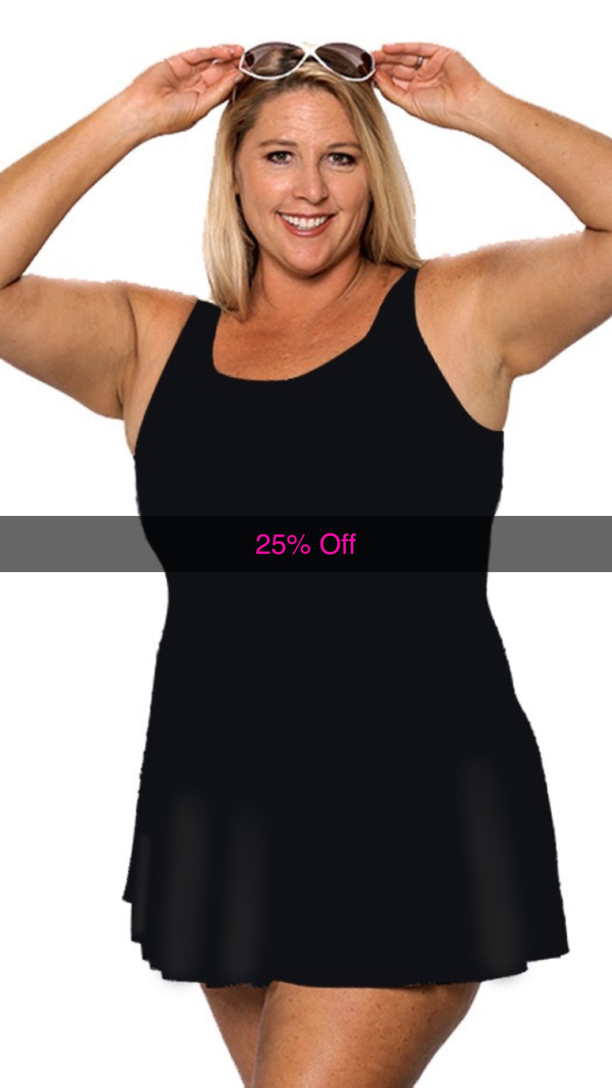 T.H.E. Women's Plus Size Swimdress 996-80