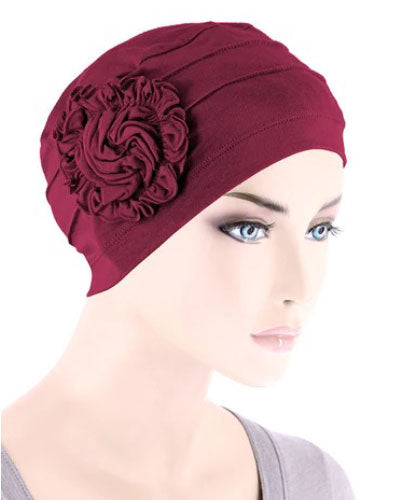 Turban Plus Bamboo Pleated Sunflower Cap