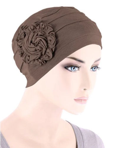 Turban Plus Bamboo Pleated Sunflower Cap