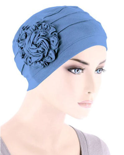 Turban Plus Bamboo Pleated Sunflower Cap