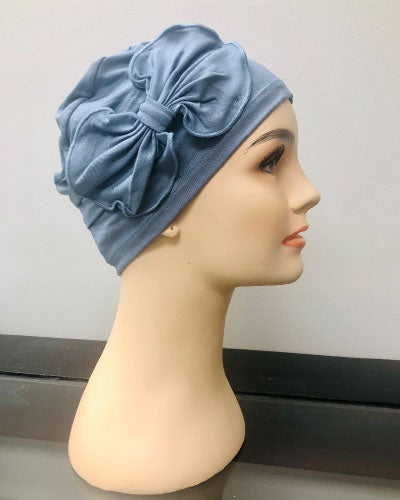 Turban Plus Pleated Bamboo Bow Cap
