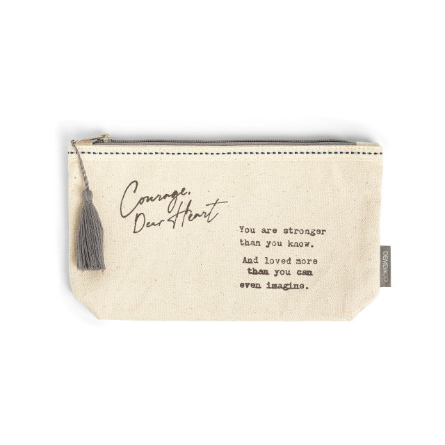 Demdaco Dear You Zip Pouch - Courage Collection